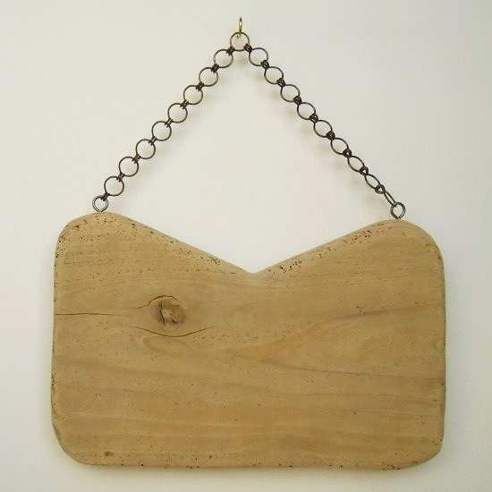 【温泉流木】ハンドバッグのようなかわいい流木看板 木製サインボード 流木インテリア