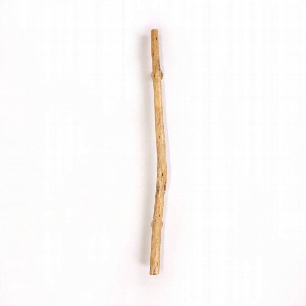 【温泉流木】ゆるやかに曲がる細長枝流木のドアハンドル・手すり 木製 自然木 流木インテリア