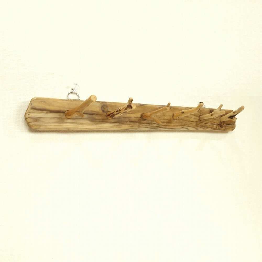 【温泉流木】小枝が並ぶ壁掛け流木フック003一直線 ウォールフック 流木インテリア