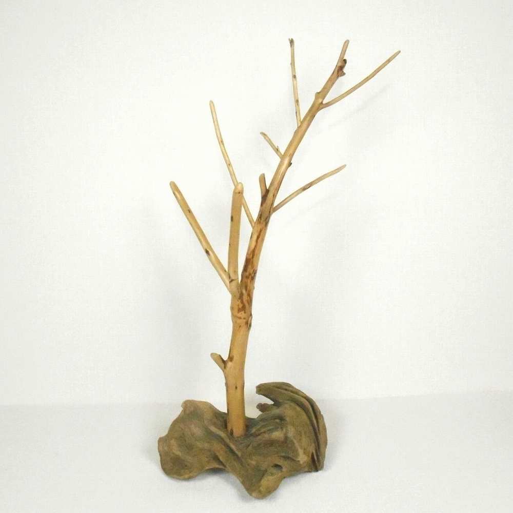 【温泉流木】美しいツリーと変形流木のフックスタンドオブジェ006荒波 アクセサリースタンド 流木インテリア