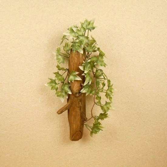 【温泉流木】ぐるぐる年輪がかわいい流木一輪挿し 壁掛け花瓶 流木インテリア