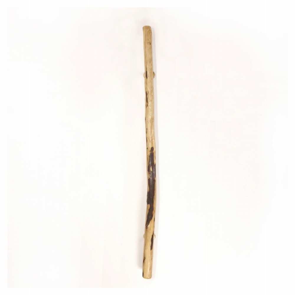 【温泉流木】木の皮と刻印模様の長くストレートな流木ドアハンドル・手すり 木製 自然木 流木インテリア