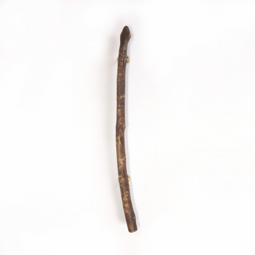 【温泉流木】小さく広がる枝分かれ流木の柿渋ドアハンドル・手すり 木製 自然木 流木インテリア