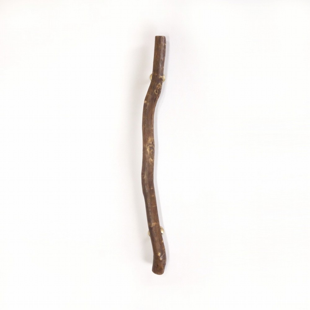 【温泉流木】木の節が案内する流木の柿渋塗りドアハンドル・手すり 木製 自然木 流木インテリア