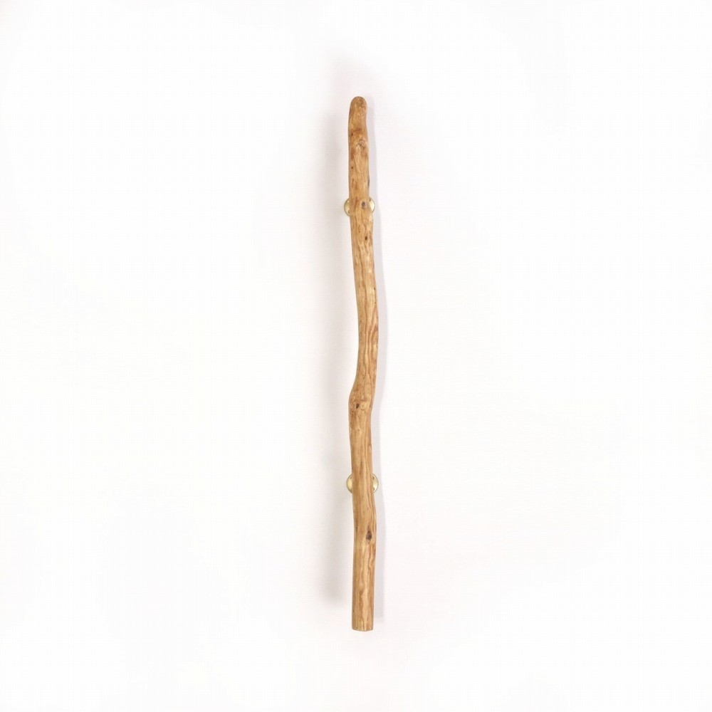 【温泉流木】なめらか形状と大胆模様の柿渋流木ドアハンドル・手すり 木製 自然木 流木インテリア