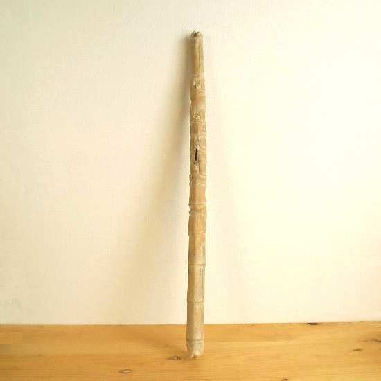【温泉流木】笛のような長い流木竹 インテリア素材 木材