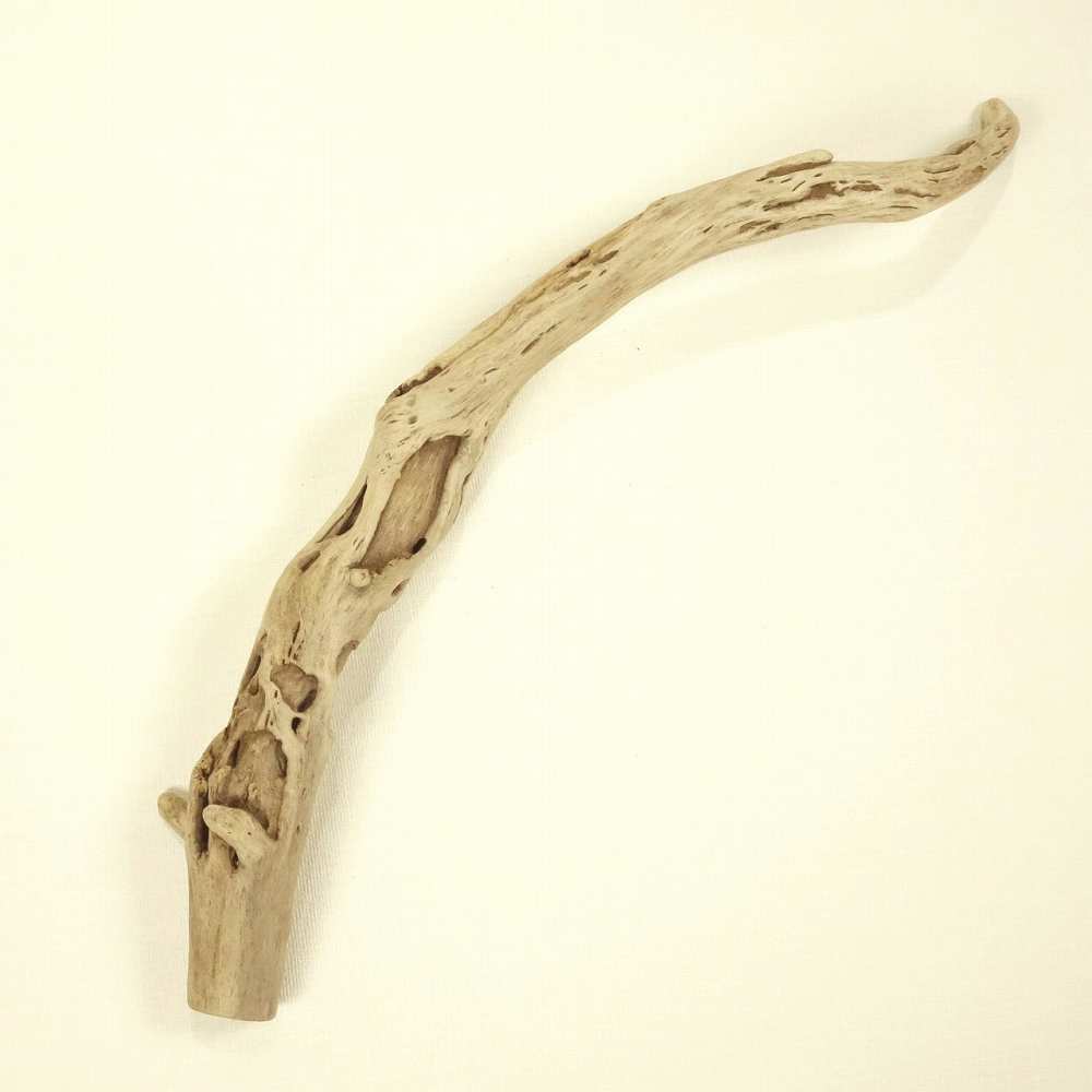 【温泉流木】美しいカーブラインの熟成された枝流木 流木素材 インテリア素材 木材